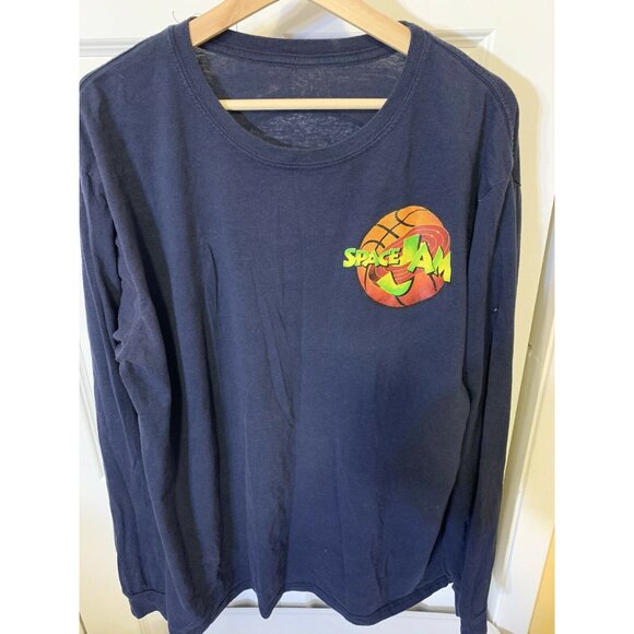 Vintage 90’s Space Jam Long Sleeve Shirt Tune Squad‎ Looney Tunes Men’s Sz XXL - Picture 4 of 7